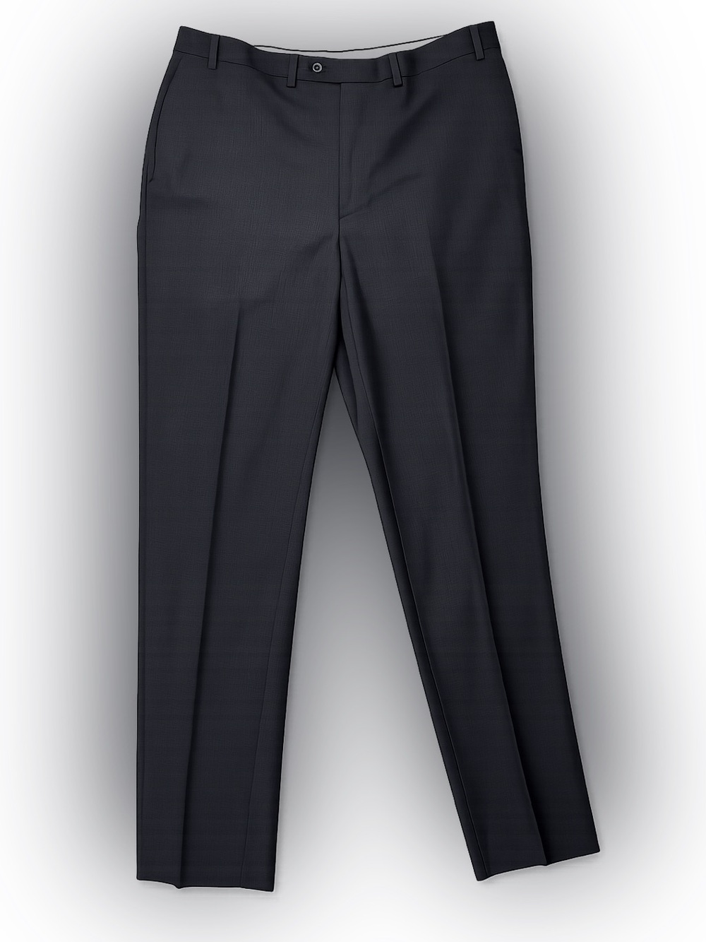 Ralph Lauren Men’s Dress Pants 40x32 Gray Windowpane Flat Front Trousers